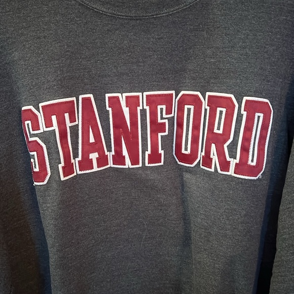Stanford Dark Gray Reverse Weave Crewneck Crewneck by Champion - Picture 4 of 4